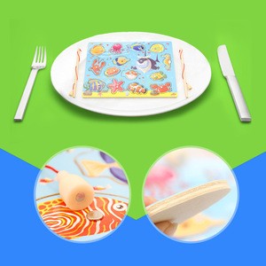 Christmas gift children&#39;s magnetic fishing game toys kids educational wooden fish toy