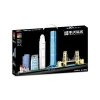 Christmas toy legoed city and ABS plastic material big building blocks and Architecture model game to play at home