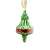 Import Christmas tree hanging glass vintage green pendant decoration from China