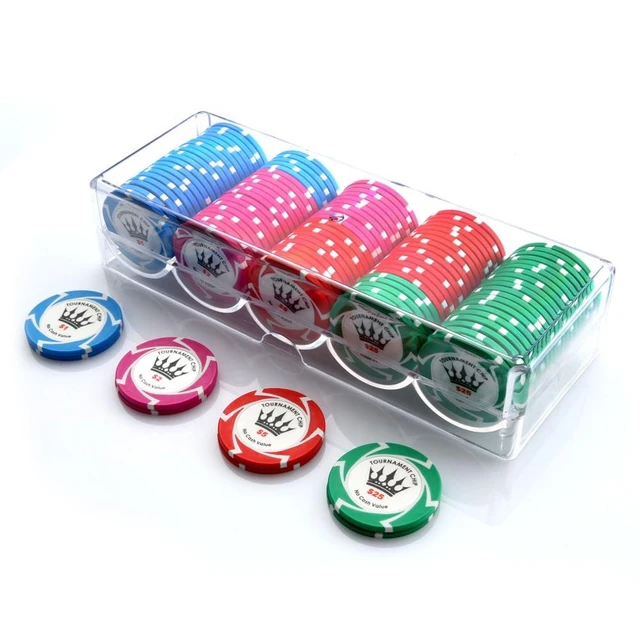 Clear Poker Chip Holder Tray Custom Acrylic Poker Chip Case