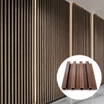 Co-extrusion Indoor Wooden Grain PVC WPC Decorative Wall Panels