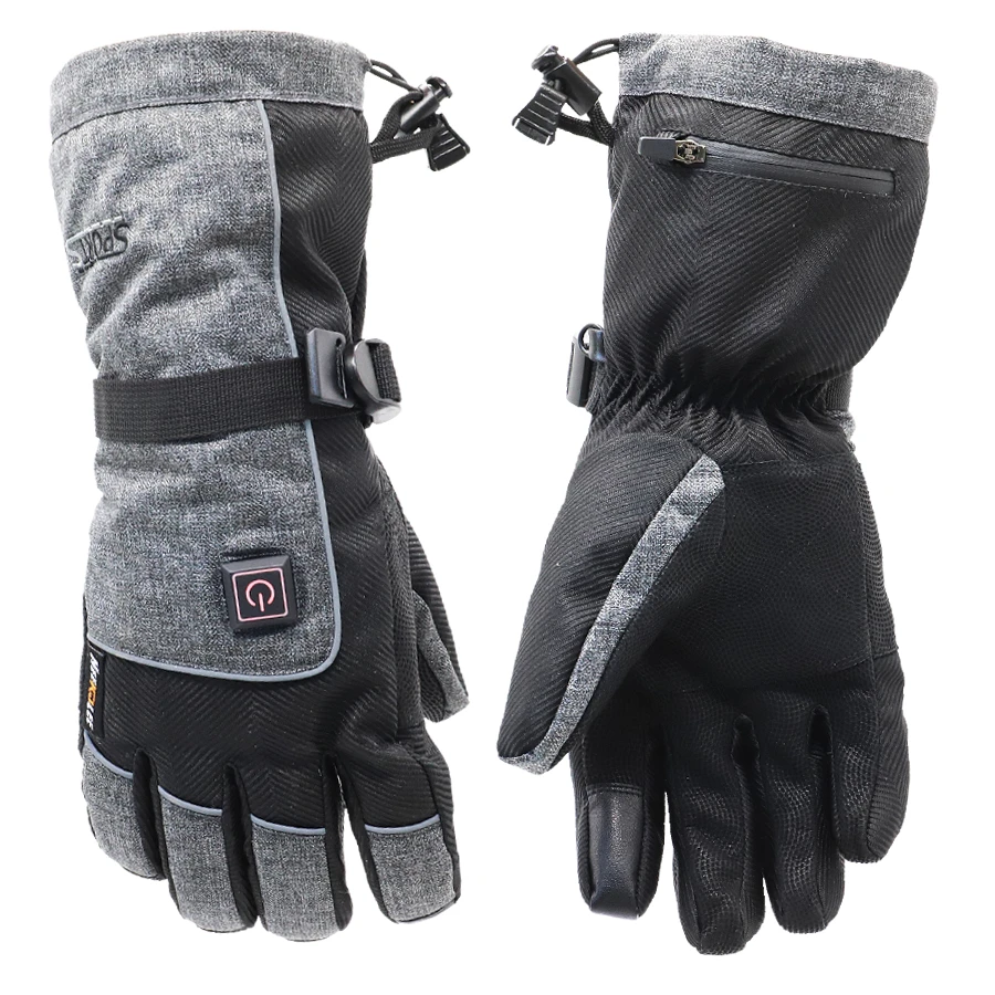 Cold weather Waterproof windproof Touch screen Anti-slip Winter Warm Rechargeable Electrical USB Heated ski gloves