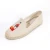 Import Color embroidery breathable thick bottom women casual flat canvas shoes from China