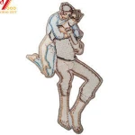 Color Iron-on Backing Customized Flocking Iron On Clothes Sticker Wholesale Custom Embroidery Chenille Patches For Clothing