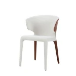 Color match morden genuine leather restaurant chairs for sale