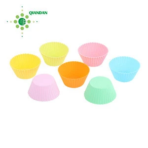 Colorful non sticky silicone muffin/cake/cookies cupcake for kids