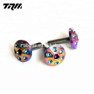 Colorful screws for bicycle and motor titanium bolts m6x20