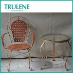 Comfortable metal frame Outdoor modern India garden Rattan patio furniture with reasonable price