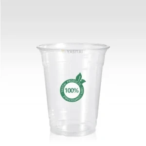 Compostable Biodegradable PLA Clear Disposable PLA Cups Drinking Coffee Milk Tea Cup
