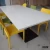 Import Concrete acrylic solid surface  70x70 dining table top sets for fast food restaurant table and chair from China