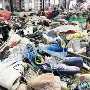 Container PU Flat Sport Casual Sneakers Women Mixed Bales Used Shoes
