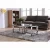 Import Contemporary Rectangular Stainless Steel Dining Coffee Table with Clear Tempered Glass from China