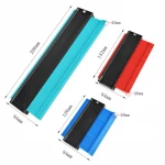 Copying ruler arc ruler profile woodworking tool irregular profile gauge profile shaper
