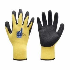 Cotton Interlock Liner Crinkle Latex Gloves ,High quality wrinkle palm latex coated work gloves,