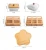 Import Creative dried fruit plate set ceramic plate bamboo tray food storage&container with a lid home plate snack nut box from China
