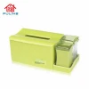 Creative Plastic Tissue Box Napkin Holder Desk Organizer Stationery Box with Divider Seasoning Jar
