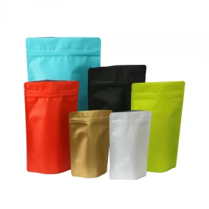 Custom Aluminum Foil Food Stand Up Plastic Zipper Bag Wholesale With Printing