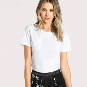 custom design white t shirt for women