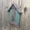 Custom eco-friendly wall mount wooden bat house outdoor garden bat cage
