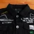 Import custom fashion printing black denim jacket men from China