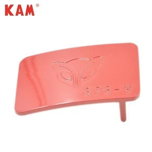 Custom Fox Pattern Red Paint Metal Buckle Belt