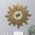 Import Custom Handmade Silent Movement Metal Home Decorative Round Iron Sun Sunburst Wall Clock Wall Decor from China