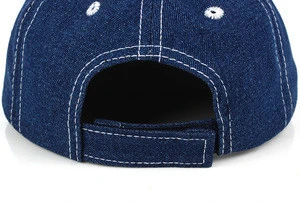 Custom High Quality Soft Embroidery Denim Hats Snapback Caps for Kids