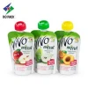 Custom Logo Design Biodegradable Reusable Refillable Baby Food Juice Packaging Pouch With Spout Nozzle