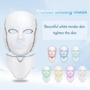 Custom Logo LED Mask Facial Care Red Light Therapy Pdt Machine 7 Colors Ledmask Luminotherapie Mascherina Masker Beauty Facemask
