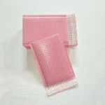 Custom Logo Light Pink Poly Bubble Mailer Envelopes Padded Self Sealing Mailing Packaging Bag