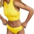 Import custom make front zipper fashion swimwear active women modern solid color high waisted fitness tankini from China