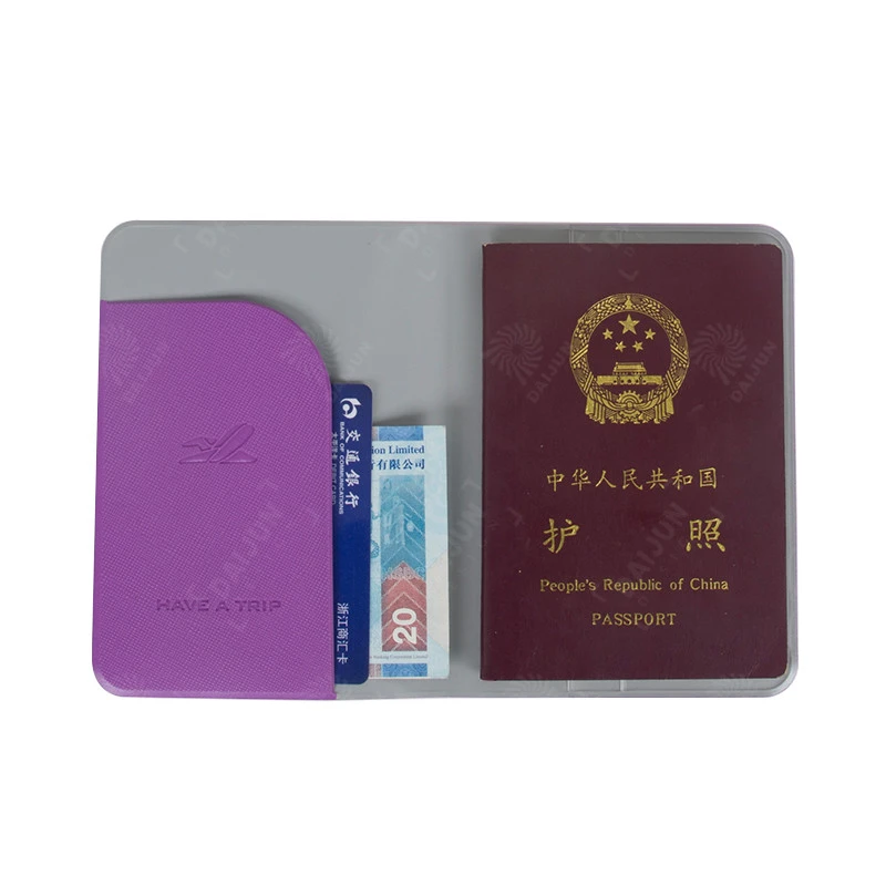 Custom Passport Visa Holder PVC Personalized Passport Holder custom Passport Holder