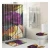 Import Custom print Waterproof polyester african-american african bathroom bath shower sets from China