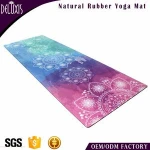 Custom sized eco tpe/rubber yoga mat manufacturer with private label