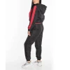 custom wholesale color block windbreaker jacket for women 2 Piece Sweatsuit Set Outfits Women windbreaker set