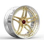 Customized 2 Piece Brushed Bronze 5 Lugs 5 Hole R18 R19 R20 R21 R22 R23 R24 Alloy Wheels 18 Inch