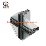 Customized glass aluminum curtain wall profile