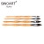 Import Customized High Quality Artist Handle calligraphy Pen Wood Sable Watercolor Painting Brush from China