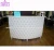 Import customized hot sale white tufted reception desk for nail salon from China