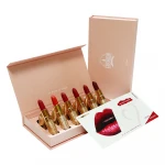 Customized logo private Label Cosmetics makeup set 6pcs colorful matte Waterproof Long lasting Lipstick glosses