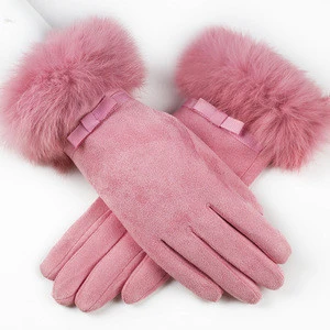 Customized material color and logo keep hands warmful custom winter snow gloves for women ladies