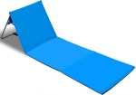 Customized Oxford Outdoor Portable Beach Mat Lounge Folding Chair with Back Backpack Beach Mat Sunbed