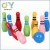 Import custom/wholesale funny wood bowling toy, colorful kids bowling from China