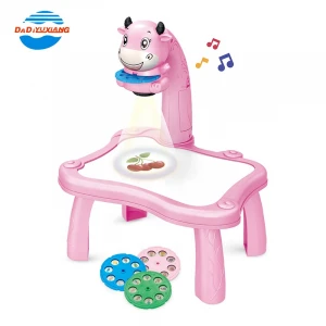 Cute Model  Intelligent Projection Learning Painting Toy Music Drawing Table Kids