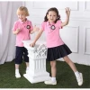 Cute organic cotton kindergarten school uniforms custom cheap kindergarten uniform