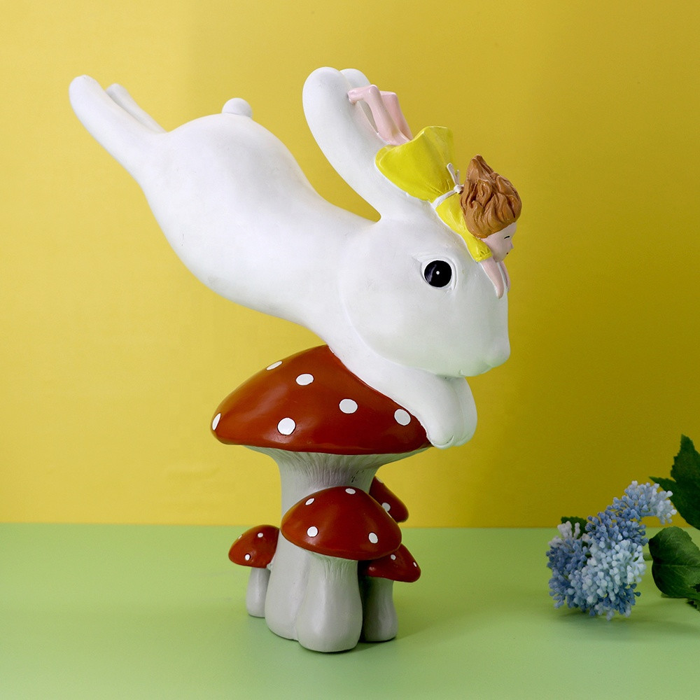 Buy Cute Polyresin Sculpture Home Decoration Small Animal Statues Resin ...