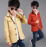 cy10733a Hot sale boys winter trench coats children jackets overcoats kids winter coat