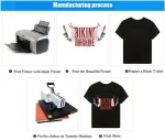 dark  good flexible  heat transfer paper A3  A4 size for cotton t-shirts fabric with inkjet  printer