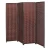 Import Decorative Freestanding Brown Woven Bamboo 4 Panel Hinged Privacy Screen Portable Folding Room Divider from China