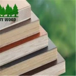 Decorative Melamine Face Paulownia Wood Block Board/Blockboard for furniture and decoration